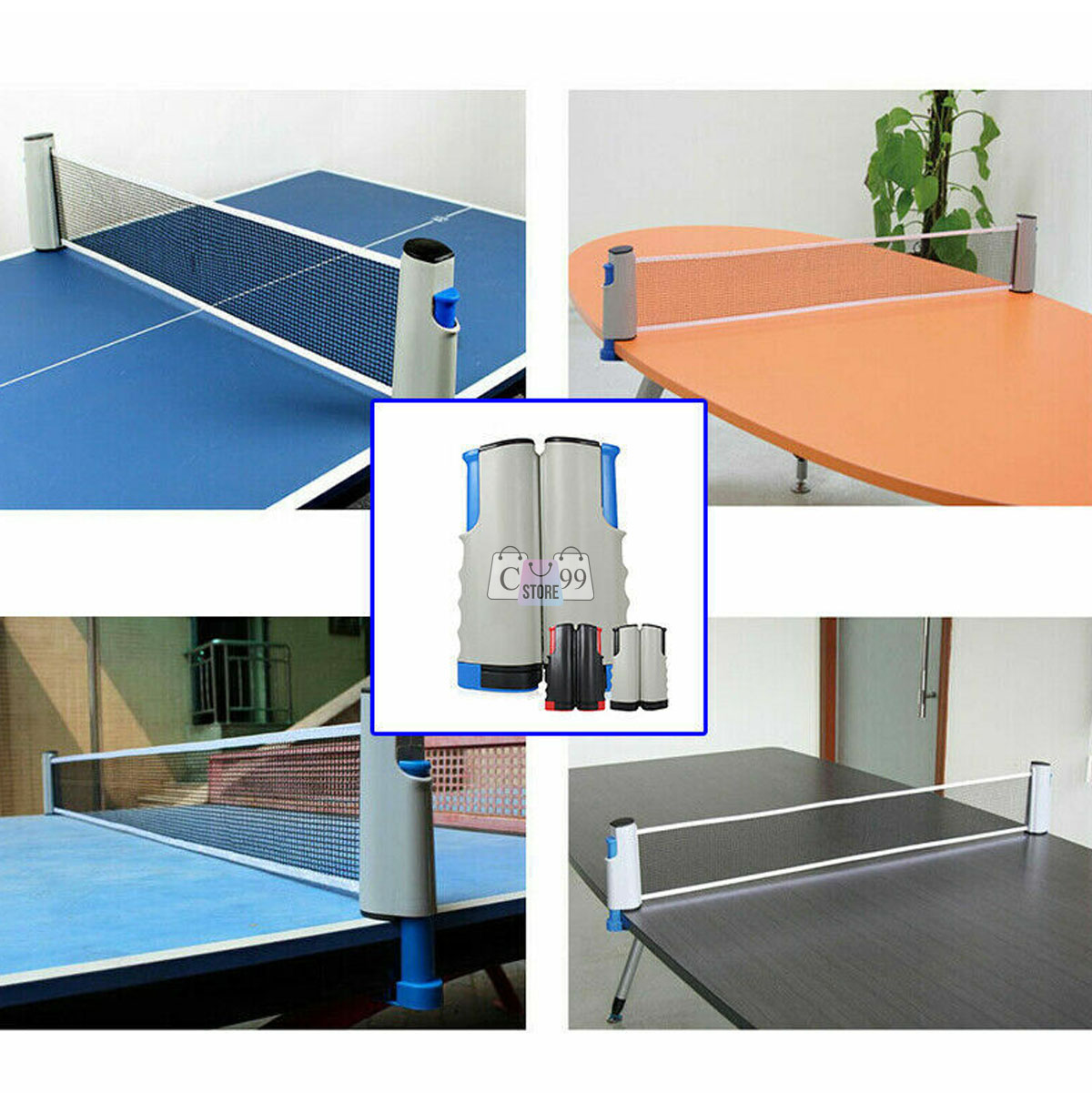 Miniatura 3 de Malla Retráctil De Ping Pong Para Jugar